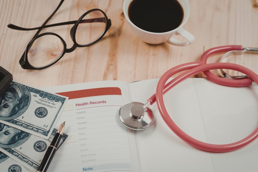 Digital dashboard displaying health records and costs for affordable STD testing Houston to help patients track results.