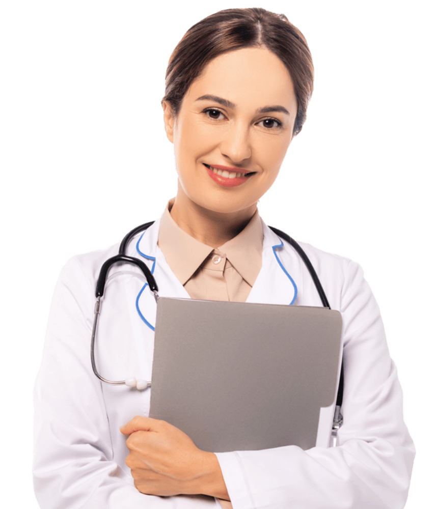 Doctor at an urgent STD testing clinic