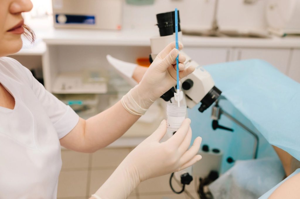 A sterile medical swab kit ready for use at a local facility providing reliable and cheap std testing houston area.